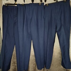 3 Pair Vintage USAF Service Dress Blue Pants Sz 34L Read Full Description